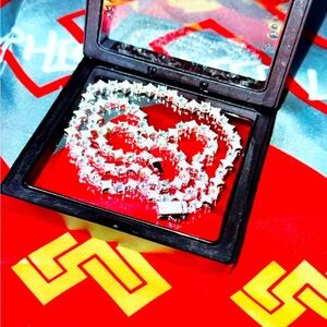 Asscher Cut Moissanite Necklace